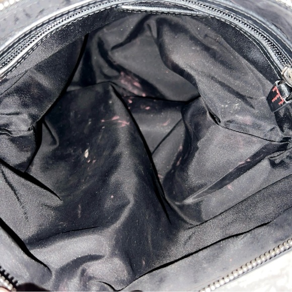 TUMI Leather Trim Nylon Crossbody Bag - Picture 9 of 11